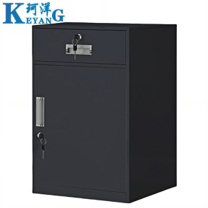 珂洋 钢制床头柜 44cm(黑色) 台