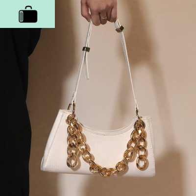 复古包包女2020春夏新款小众设计链条手提小包OL通勤腋下包单肩包NEW LAKE女士单肩包