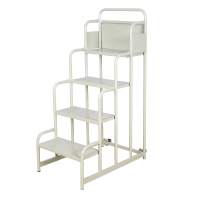 易企采 四步高100CM登高梯 仓库理货货架梯子可移动平台登高梯