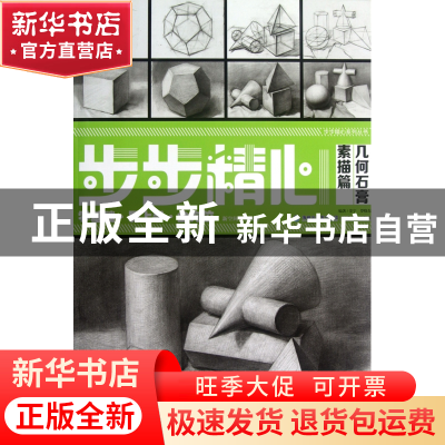 正版 几何石膏(素描篇)/步步精心系列丛书 姜宁//罗晓东 福建美术