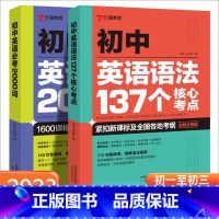 [ 全2册]英语语法137个核心考点 初中通用 [正版]英语知识点手抄笔记4册初中英语必考2000词核心考点初中小学通用