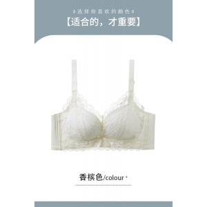 花卉蕾丝性感莫代尔内里聚拢小胸显大立挺有型收副乳塑型文胸罩