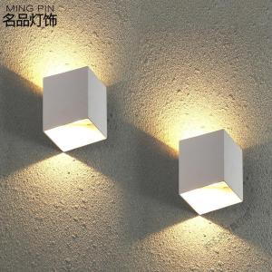 苏宁放心购 壁灯室外卧室床头客厅墙壁灯现代简约户外防水 白色 暖光 默认颜色 默认尺寸