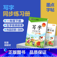 一年级下册(赠听写默写本) [正版]2024版字帖写字同步练习册一年级二年级三年级四年级五六七八九年级人教版上册下册笔顺