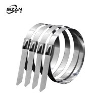 斯赞 304不锈钢扎带自锁式捆绑扎带 10*200mm 100条/包