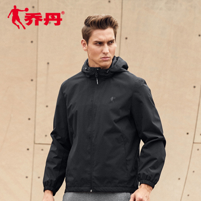 乔丹男装运动服风衣新款连帽梭织防风外套男士休闲上衣男XFD1392173