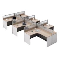 红缅 六人卡位办公桌 HM-PFBGZ04 张