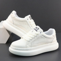 男鞋小白鞋新款秋季厚底增高休闲板鞋真皮透气软底运动休闲鞋