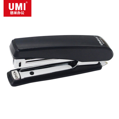 悠米 经济型普通订书机 10# B03001D 黑 2个装