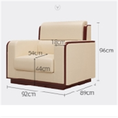 白寅 BY-DRW003 单人位沙发 米白色