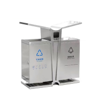 菲尔阿扎 PHIL ARZA 不锈钢垃圾桶 两分类/个