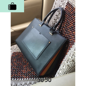 通勤职业托特包大容量手提斜挎女包2020新款女士大包包电脑公文包NEW LAKE 黑色可放A4文件夹女士手提包 黑色可放A4文件夹