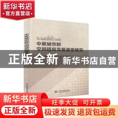 正版 中原城市群空间格局发展演变研究 华北水利水电大学,肖哲涛