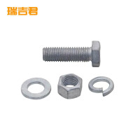 瑞吉君 镀锌穿钉带帽 带垫片带母M16*150mm 套