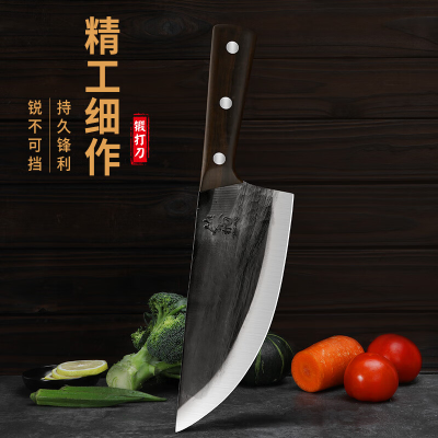 锻打菜刀杀猪专用尖刀不锈钢刀屠夫专用刀肉摊专用刀具7163