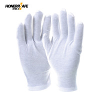 好员工 T501涤纶+聚氨酯13针白涤纶白pu涂掌手套10双*2