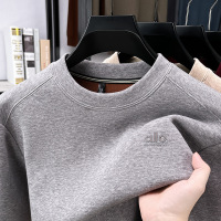 7A石墨烯加绒卫衣男秋冬季新款高品质圆领保暖男士打底衫