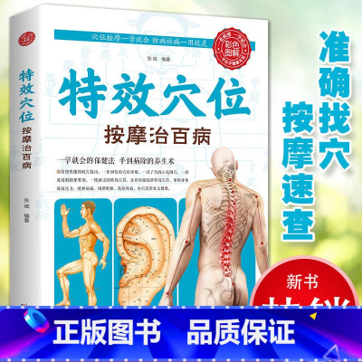 [正版]特效穴位按摩治百病 穴位按摩手法大全生活养生家庭按摩推拿图解大全速查手册 中医经络穴位针灸艾灸拔罐中医按摩养生