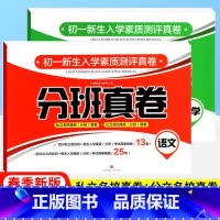 语文+数学 小学升初中 [正版]2024版小升初分班真卷语文数学本四川名校初一新生入学分班考试真卷精编考进实验班小升初入