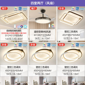雷士照明新款舒适光大瓦数北欧星空灯客厅主灯现代简约吸顶灯具全屋套餐灯具套餐