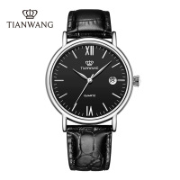 天王手表男士石英表休闲商务男表经典简约百搭送男友腕表新款3874