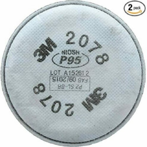 3M2076CN/2078活性炭颗粒物配6200 6800 7502面具P100过滤棉