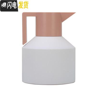 三维工匠北欧几何保温壶家用304不锈钢内胆热水瓶大容量瓶暖开水瓶暖水壶 1.8白色