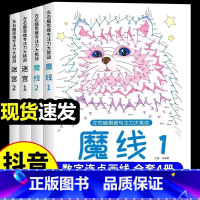 [全套4册]魔线+迷宫 [正版]抖音同款魔线专注力训练迷宫大挑战儿童全脑左右脑开发思维训练益智游戏书小学生6-7-8-1