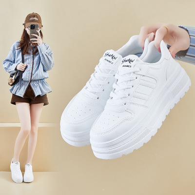 20266春季小白鞋新款韩版ins女学生厚底增高运动板鞋休闲街拍