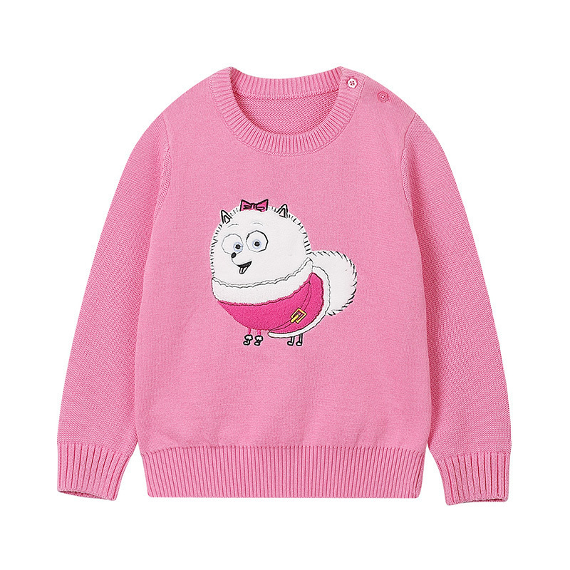 [爱宠大机密ip款]小猪班纳童装宝宝长袖毛衣女童卡通可爱上衣棉