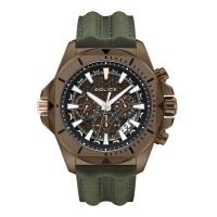 POLICE欧美商务简约电波表男表防水石英手表