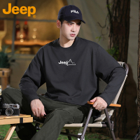 JEEP吉普长袖T恤男春秋款圆领纯棉打底体恤卫衣2025新款韩版上衣