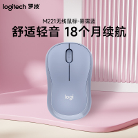 罗技(Logitech)M221无线鼠标光电USB家用商务办公台式机笔记本电脑 雾霾蓝