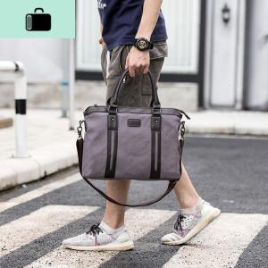 男包单肩斜挎包韩版休闲帆布包商务男士手提公文包横款电脑包NEW LAKE男士手提包