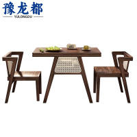 豫龙都 餐桌椅 一桌二椅 套