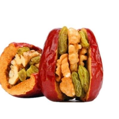 新疆和田红枣夹核桃仁枣夹核桃仁葡萄干1000g核桃枣500g/袋芝麻枣夹核桃（2斤箱装）