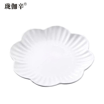 珑伽辛 陶瓷餐具百合盘 菜盘 10英寸/个