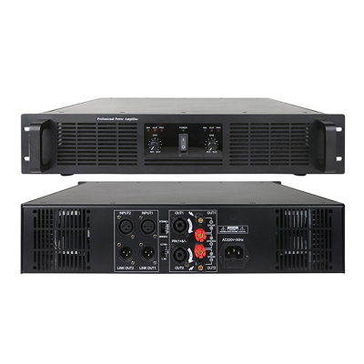 启诺QN-M450 视频会议适用定阻功放 多功能会议室专业后级功放 黑色 台