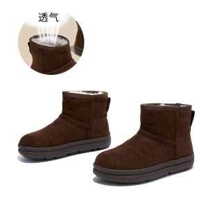 新款复古雪地靴女冬季加绒加厚保暖棉鞋厚底增高短靴百搭靴子