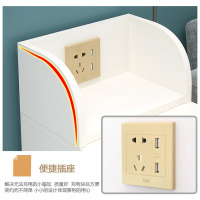 森美人北欧扶手柜缝隙柜带储物柜美甲桌沙发边柜沙发几茶几角几侧边几