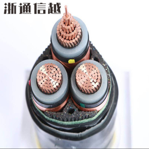 浙通信越 铜芯电力电缆 YJV22-10-3*95/米
