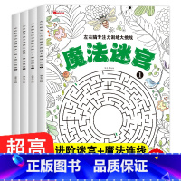 (全2册)魔法迷宫1+2 [正版]高难度专注力训练6岁以上7-8-10岁迷宫书连线书幼儿园闯关视觉孩子提升注意力小学生小