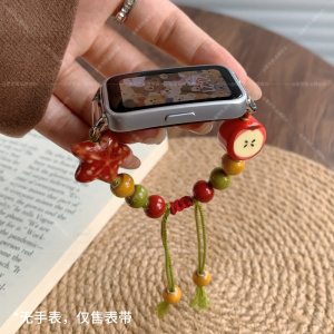 适用华为手环10/9/8手表带链nfc版荣耀7手腕带智能运动手环八九代6pro新款古风小众陶瓷band8表带3264