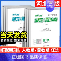 数学[人教版] 八年级下 [正版]河北专版2024版期末真题卷初中七年级八年级下册测试卷全套语文数学英语物理初一二基础专