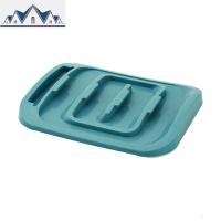 锅盖架坐式沥水放锅盖的架子厨房家用品免打孔置物架带接水家用件 三维工匠