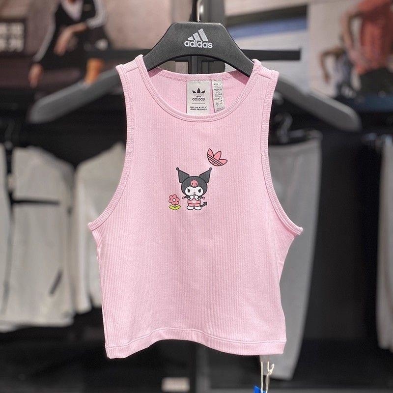 ADIDAS阿迪达斯三叶草背心运动休闲针织圆领女装JG8051 D
