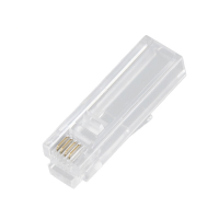 百晟长恒 BSCH-A58 六类金属屏蔽镀金8芯 电话水晶头 (计价单位:包) 透明