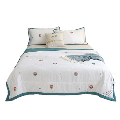 天琴双人被200*230cm柔软舒适贴身亲肤白马时光洛卡棉夏TQ-B081