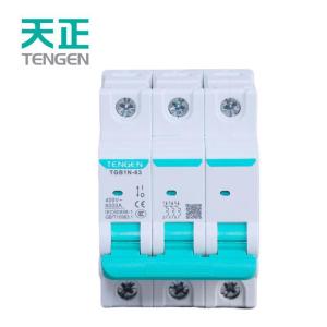 天正电气小型断路器TGB1N-63 3P D25A 空开 微型断路器