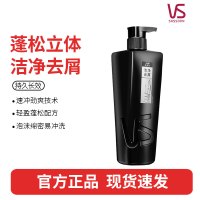 沙宣去屑洗发水男士洁净去屑洗发露持久清洁 型男小黑瓶700g